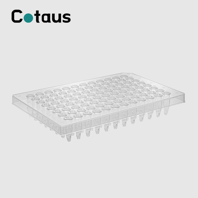 Placa PCR de mitja faldilla transparent de 96 pous de 0,2 ml